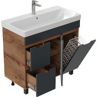  Onika Тумба с умывальником Айленд 90 109032 + Santek Адриана 90 1WH501629 - Превью изображения №10 — Интернет-Магазин TECNO.BY