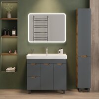  Onika Тумба с умывальником Айленд 90 109032 + Santek Адриана 90 1WH501629 - Превью изображения №2 — Интернет-Магазин TECNO.BY