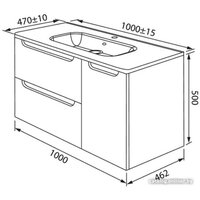 IDDIS Тумба под умывальник Edifice EDI10L0i95 Image #11