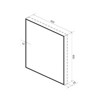 Wellsee Зеркало с фоновой LED-подсветкой 7 Rays' Spectrum 172200820, 50 х 60 см (с сенсором и регулировкой яркости освещения) Image #9
