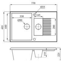 БелЭворс Forma R + смеситель W74004-2 + дозатор L405F (черный) Image #9