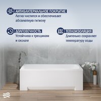Ванна Lauter Bianca 150 21207150 (с ножками и сифоном 21Y32000 хром) - Превью изображения №6 — Интернет-Магазин TECNO.BY