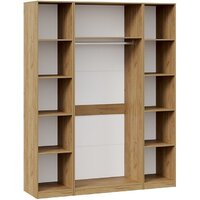 Трия Хилтон комбинированный с 4-мя дверями (дуб крафт золотой/графит матовый) Image #2