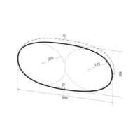 Wellsee Зеркало с фоновой LED-подсветкой 7 Rays' Spectrum 172201880, 90 x 45 см (с сенсором и регулировкой яркости освещения) Image #9