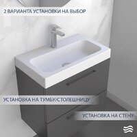 Умывальник Lauter Miletta 2161351PW (Pure White) - Превью изображения №4 — Интернет-Магазин TECNO.BY