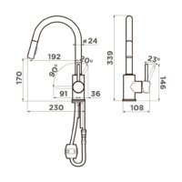 Omoikiri Shinagawa-SB-BN (нержавеющая сталь) Image #2