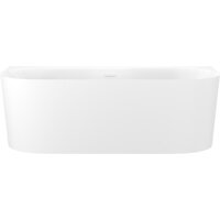 Wellsee Collaro 180x80 28910202R (пристенная ванна белый глянец, экран, ножки, сифон-автомат глянцевый белый)