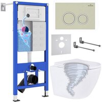 Roxen Antares Tornado в комплекте с инсталляцией StounFix Dual Fresh 6 в 1 968346 (кнопка: пастель бежевый) Image #1