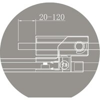 Душевая дверь Cezares SLIDER-B-1-100/110-GRIGIO-Cr - Превью изображения №8 — Интернет-Магазин TECNO.BY