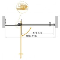 Душевая дверь Cezares SLIDER-B-1-100/110-GRIGIO-Cr - Превью изображения №9 — Интернет-Магазин TECNO.BY