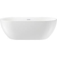 Wellsee Chic Riviera 179x84,5 236803001 (отдельностоящая ванна белый глянец, экран, ножки, сифон-автомат хром)