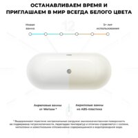 Wellsee Chic Riviera 179x84,5 236803001 (отдельностоящая ванна белый глянец, экран, ножки, сифон-автомат хром) Image #7