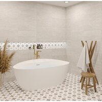Wellsee L’aster 175x85 236301003 (отдельностоящая ванна белый глянец, экран, ножки, сифон-автомат матовый черный) Image #8