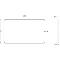Roxen Зеркало Simon Long 510205-120B 120x70 Image #5