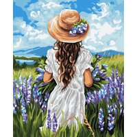 Три совы Девушка на лавандовом поле КХ4050_53946