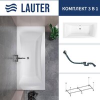 Lauter Belgravia 170x75 21110170 (с каркасом и сифоном 21Y32002 белый)