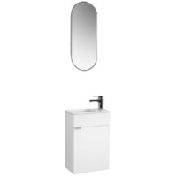 Belux Тумба под умывальник Бергамо-Женева НП40 (1 белый глянцевый) Image #2