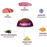 Award Adult Medium с индейкой и курицей с добавлением моркови и смородины 2 кг Image #5