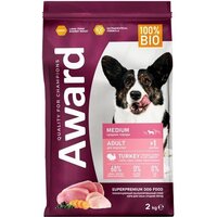 Award Adult Medium с индейкой и курицей с добавлением моркови и смородины 2 кг