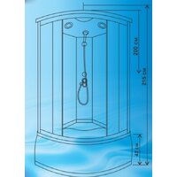 Водный мир ВМ-8811Е (90x90, матовое стекло) Image #2