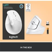 Вертикальная мышь Logitech Lift (белый) - Превью изображения №7 — Интернет-Магазин TECNO.BY