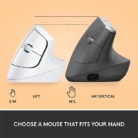 Вертикальная мышь Logitech Lift (белый) - Превью изображения №8 — Интернет-Магазин TECNO.BY