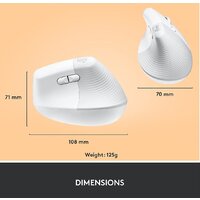 Вертикальная мышь Logitech Lift (белый) - Превью изображения №9 — Интернет-Магазин TECNO.BY