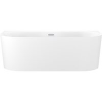 Wellsee Collaro 180x80 28910201R (пристенная ванна белый глянец, экран, ножки, сифон-автомат хром)