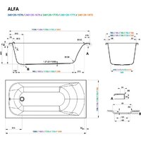 Ванна Roxen Alfa 240120-1775 - Превью изображения №20 — Интернет-Магазин TECNO.BY