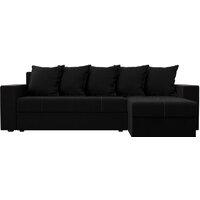 Лига диванов Дубай лайт правый 114170 (микровельвет черный) Image #3