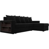 Лига диванов Дубай лайт правый 114170 (микровельвет черный) Image #2