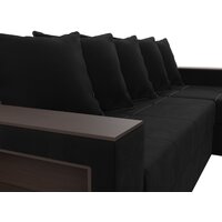 Лига диванов Дубай лайт правый 114170 (микровельвет черный) Image #9