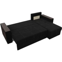 Лига диванов Дубай лайт правый 114170 (микровельвет черный) Image #6