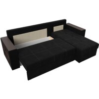 Лига диванов Дубай лайт правый 114170 (микровельвет черный) Image #7