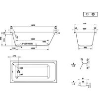 Ванна Roxen Modern 240140-1570 150x70 - Превью изображения №19 — Интернет-Магазин TECNO.BY