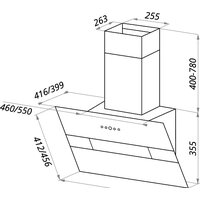 MAUNFELD Mersey 60 (нержавеющая сталь/белое стекло) Image #2