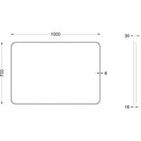 Roxen Зеркало Simon Long 510205-100B 100x70 Image #5