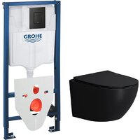 Lauter Sulzdorf + GROHE Solido 38811KF0 + панель GROHE 37131000 (черный с микролифтом)