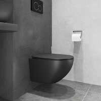 Унитаз подвесной Lauter Sulzdorf + GROHE Solido 38811KF0 + панель GROHE 37131000 (черный с микролифтом) - Превью изображения №8 — Интернет-Магазин TECNO.BY