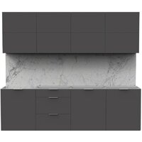Интермебель Микс Топ-38 2.4м без столешницы (графит серый)