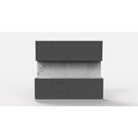 Интермебель Микс Топ-38 2.4м без столешницы (графит серый) Image #2