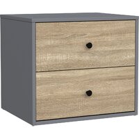 Mio Tesoro Мини 2 ящика 2.07.03.050.13 (серый/сонома)