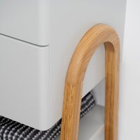 Lauter Тумба с умывальником Estel 70 + Solid Surface (светло-серый п/мат) Image #10