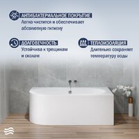 Lauter Bliss 150х75 P 21201052P (с ножками и лицевым экраном) Image #5
