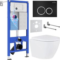 Roxen Antares One Rimless 6 в 1 StounFix Dual Fresh 506495 (кнпка: черный матовый)