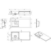 Умывальник Roxen Faber 110L 30010110L-DG (серый) - Превью изображения №4 — Интернет-Магазин TECNO.BY