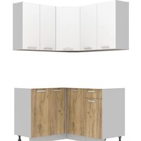 Интерлиния Мила Лайт 1.2x1.2 без столешницы (белый платинум/дуб золотой)