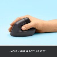Вертикальная мышь Logitech Lift (графит) - Превью изображения №3 — Интернет-Магазин TECNO.BY