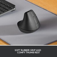 Вертикальная мышь Logitech Lift (графит) - Превью изображения №2 — Интернет-Магазин TECNO.BY