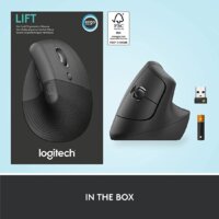 Вертикальная мышь Logitech Lift (графит) - Превью изображения №7 — Интернет-Магазин TECNO.BY